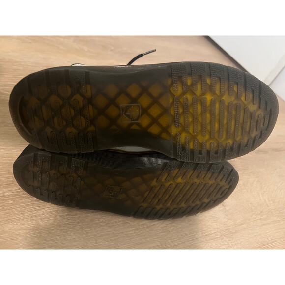 Dr. Doc Martens Leather Zavala White Combat Boots Lace Up Women's Sz 7 Men's 6 - Picture 8 of 9